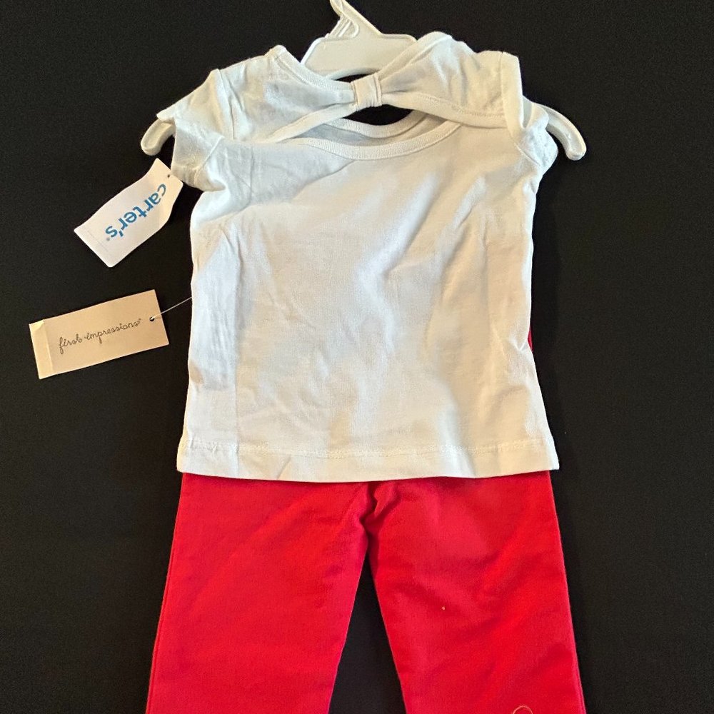 CARTER'S & FIRST IMPRESSIONS /GIRLS 2-PC SET 3-6 MONTHS - Picture 4 of 11